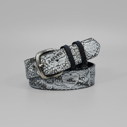 Ručne vyrobený pánsky kožený opasok do riflí "Saylor"