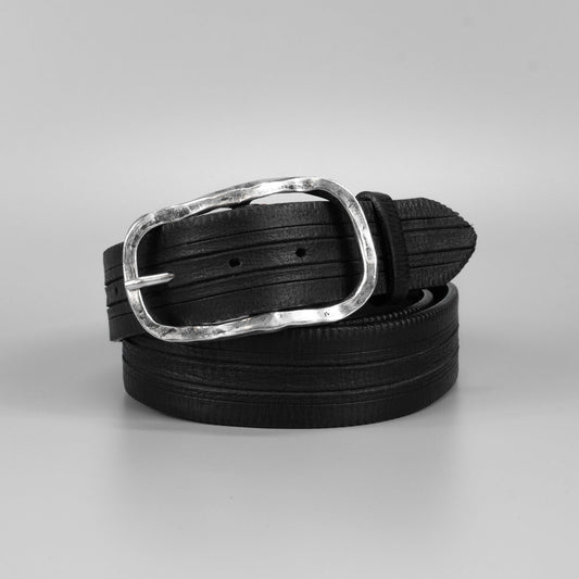 Ručne vyrobený pánsky kožený opasok do riflí "Ander"