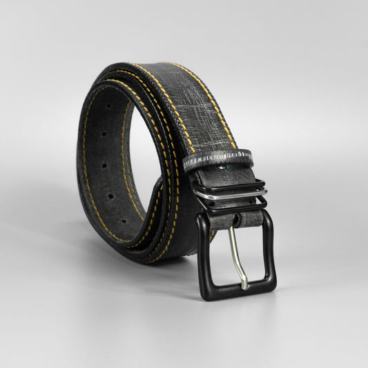 Ručne vyrobený pánsky kožený opasok do riflí "Seth"