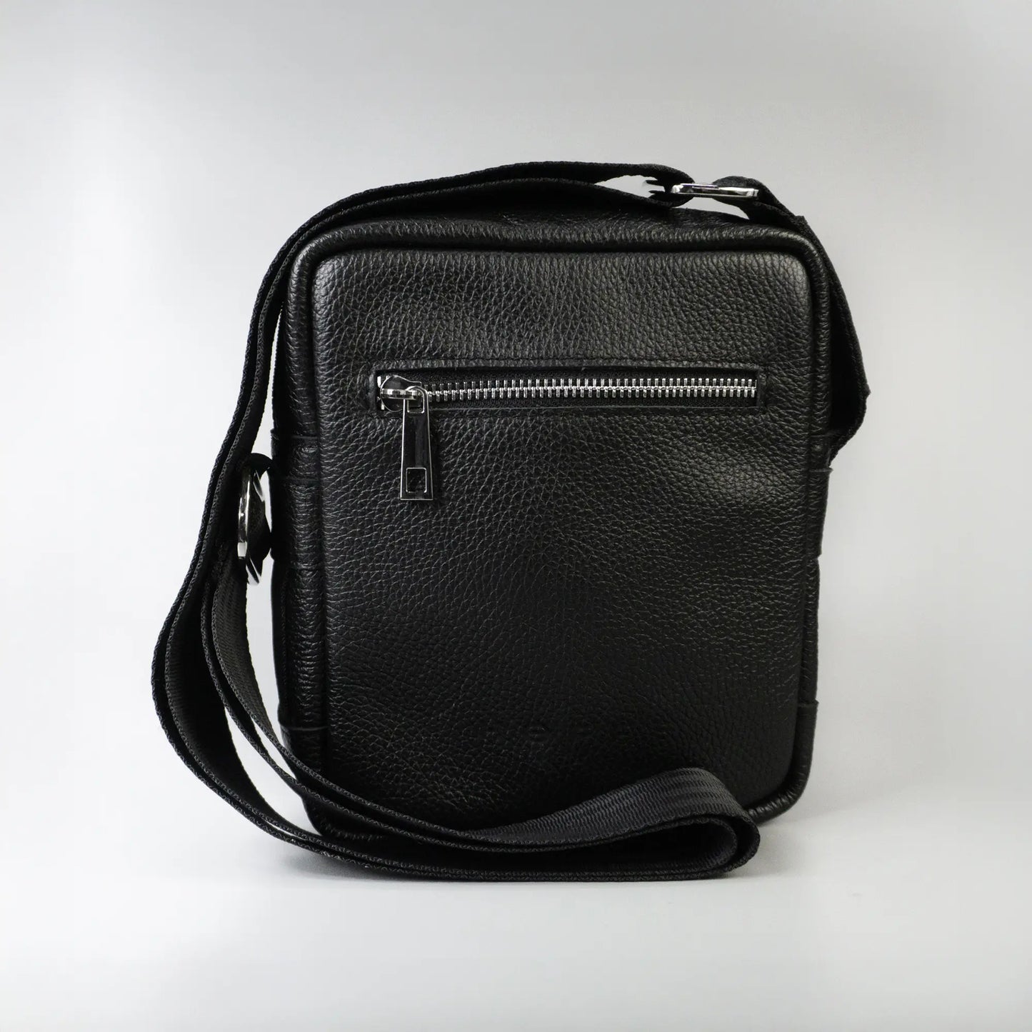 Čierna pánska kožená taška "Vancouver"