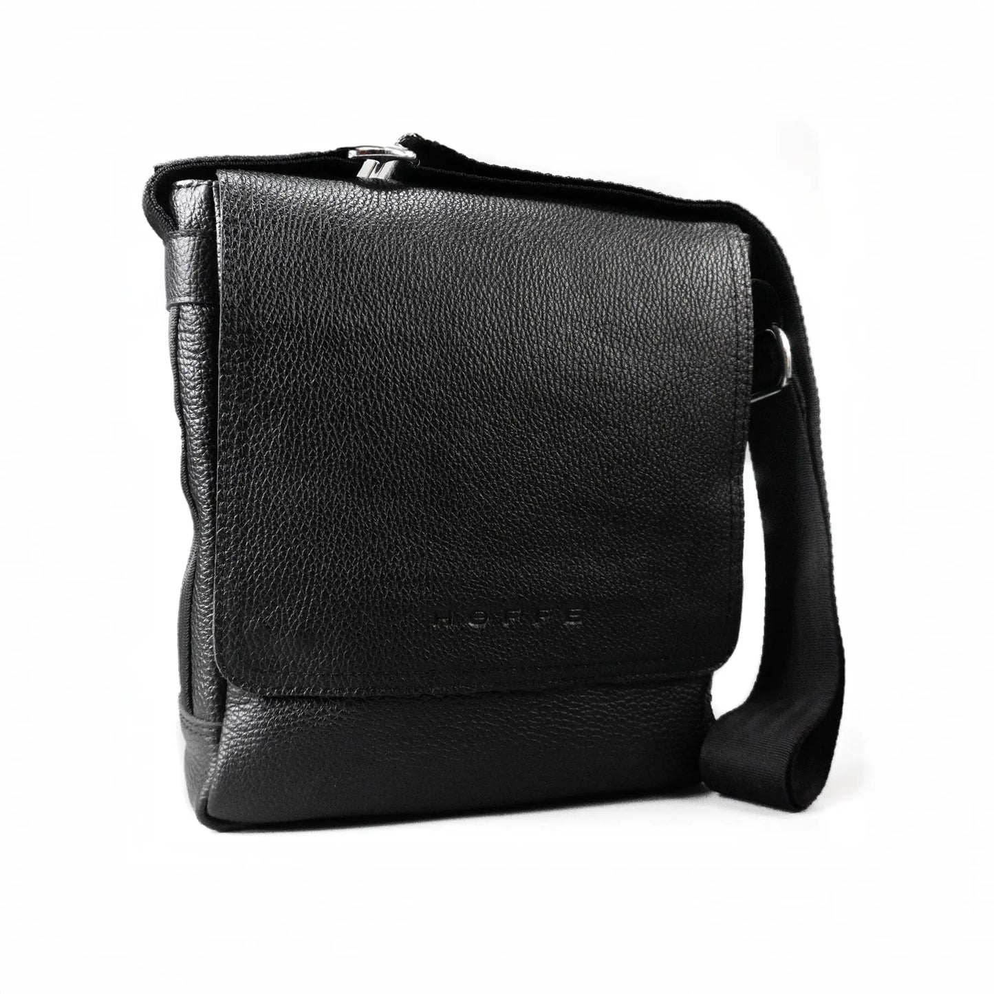 Čierna pánska kožená taška "Ottawa"