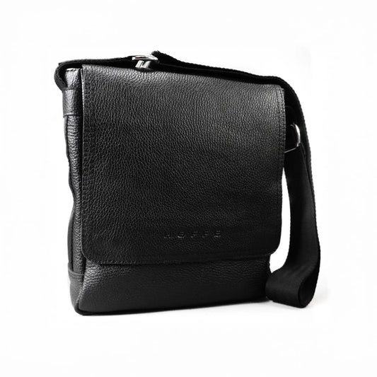 Čierna pánska kožená taška "Ottawa"