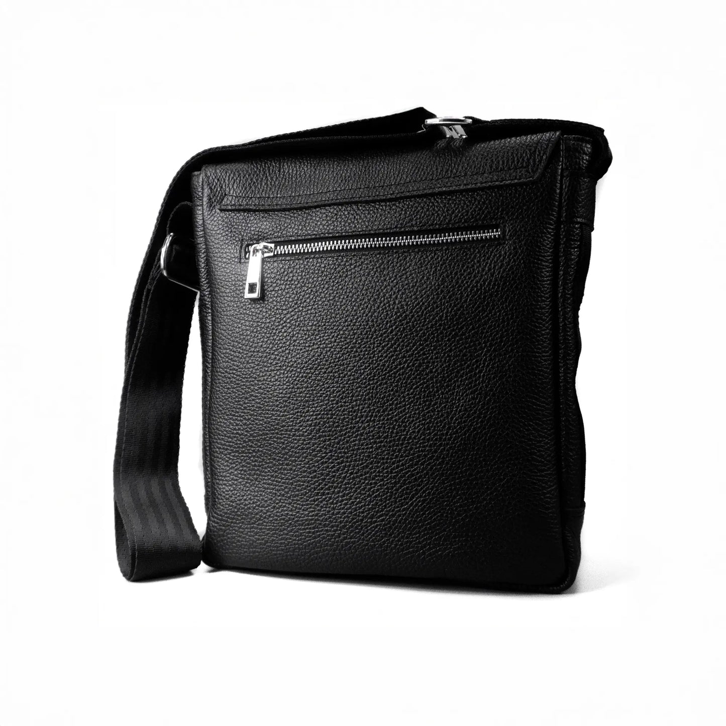 Čierna pánska kožená taška "Ottawa"