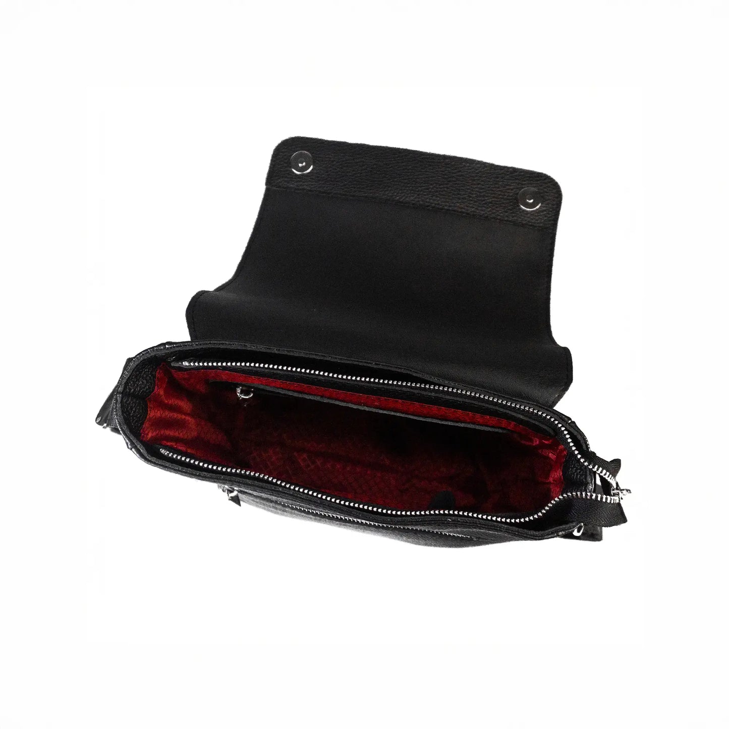 Čierna pánska kožená taška "Ottawa"