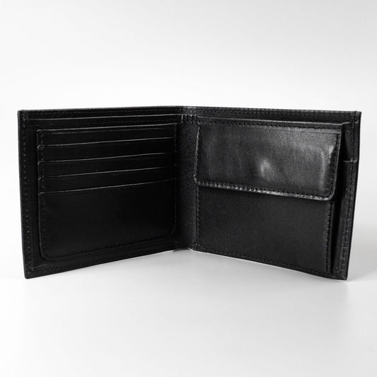 Čierna pánska kožená peňaženka "Livorno"