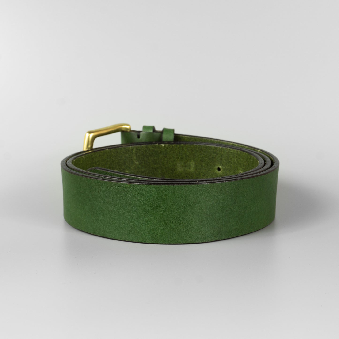 Zelený pánsky kožený opasok do riflí "Hunter" široký 4 cm